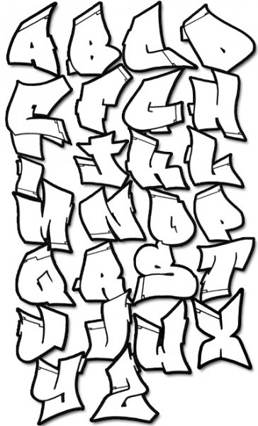 graffiti abeceda blueprint
